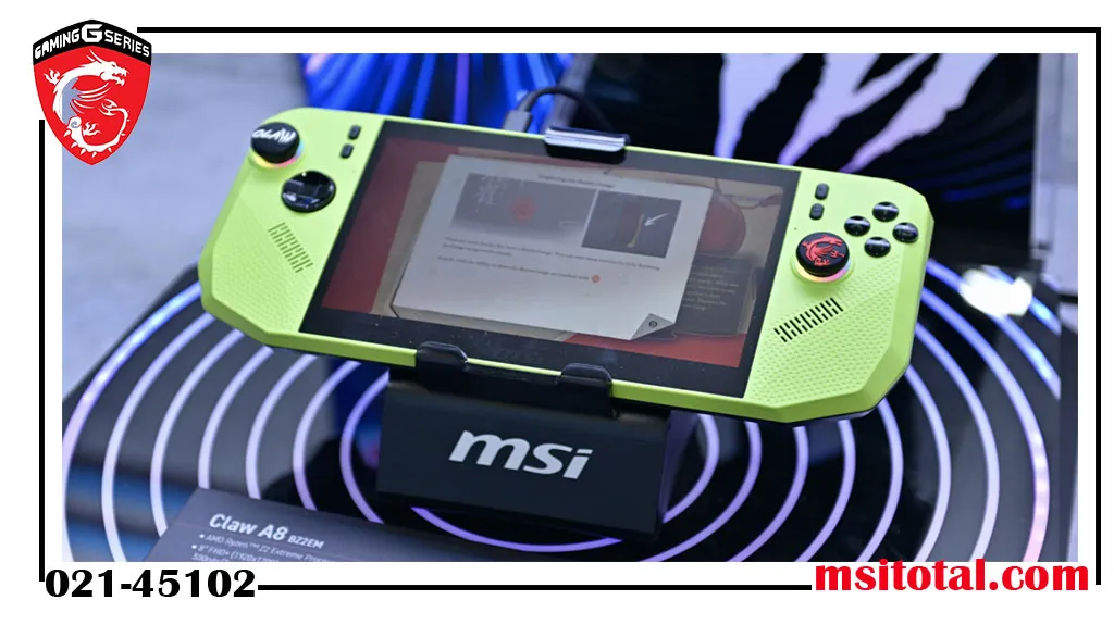 کنسول دستی جدید MSI با رنگ خاص و تراشه AMD