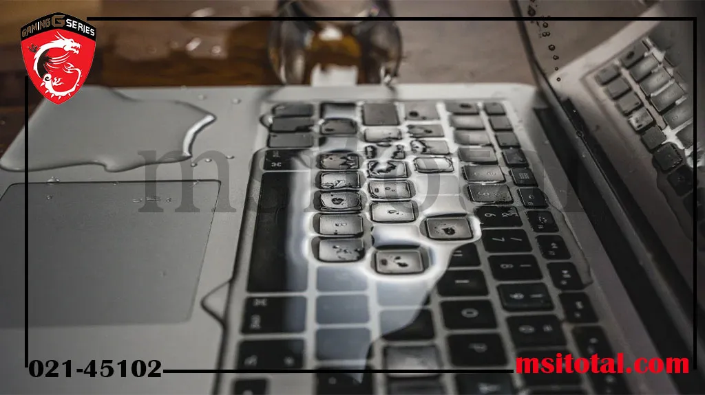 هزینه تعمیرات لپ‌تاپ آب‌خورده MSI چقدر است؟