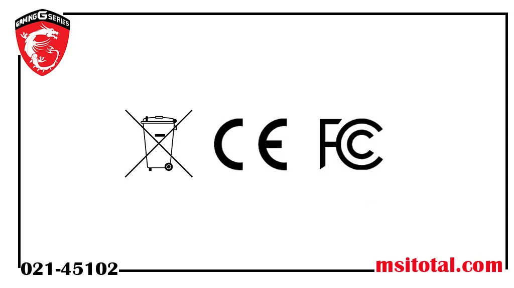 قوانین FCC و CE و WEEE