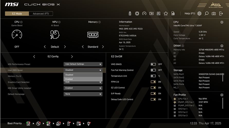 Intel 200S Boost