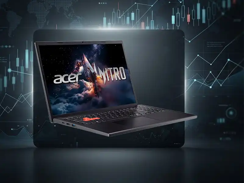 لپ تاپ Acer Nitro Lite 16 مناسب ترید و تحلیل بازار