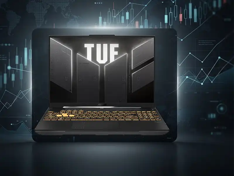 لپتاپ ASUS TUF Gaming A15 Ryzen 7 مناسب ترید و تحلیل بازار