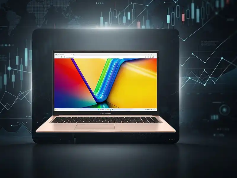 لپتاپ ASUS Vivobook 15 F1504VA مناسب ترید و تحلیل بازار