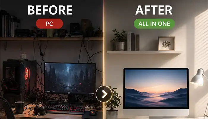 مقایسه آل این وان و پی سی