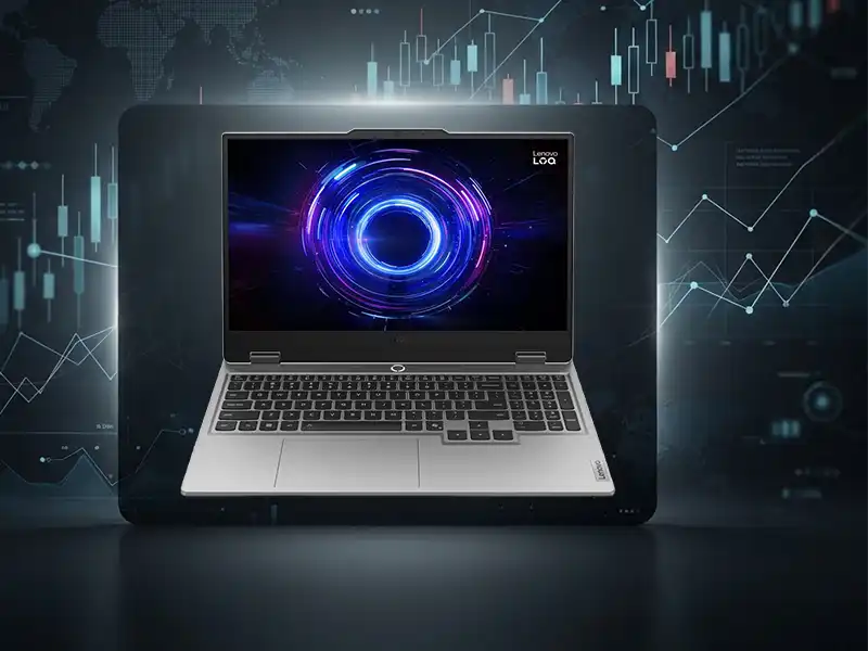 : لپتاپ Lenovo LOQ 15IRX9 م لپتاپ Lenovo LOQ 15IRX9 با پردازنده i5-13450HX مناسب ترید