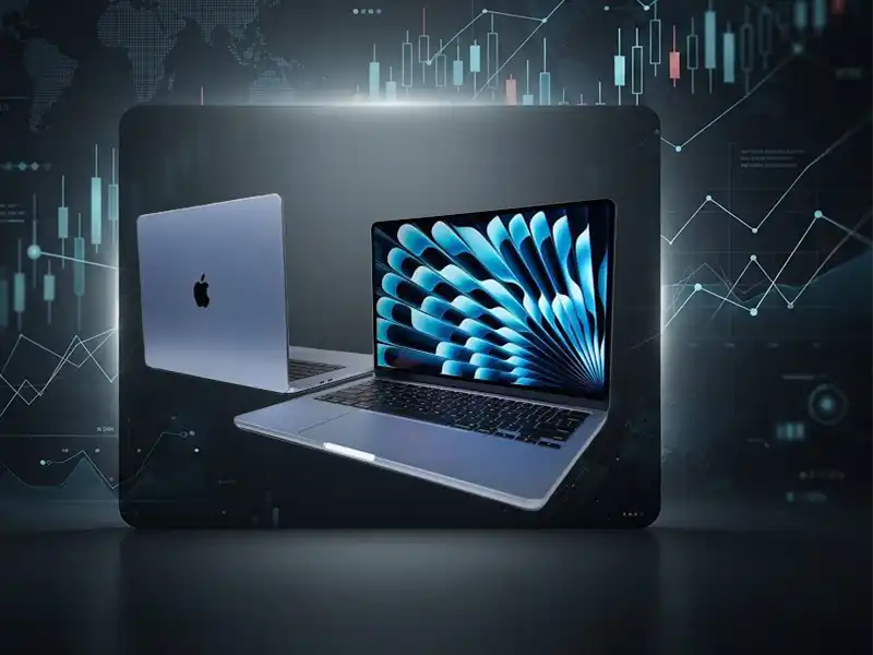لپ تاپ MacBook Air M4 مناسب ترید و تحلیل بازار