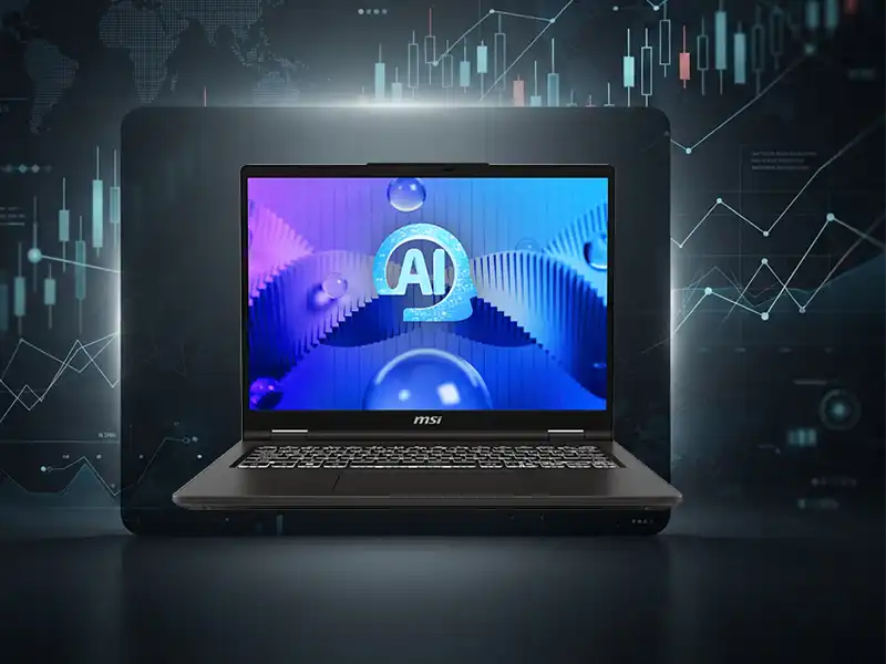 لپتاپ حرفهای MSI Prestige 14 AI Evo مخصوص ترید و تحلیل بازار