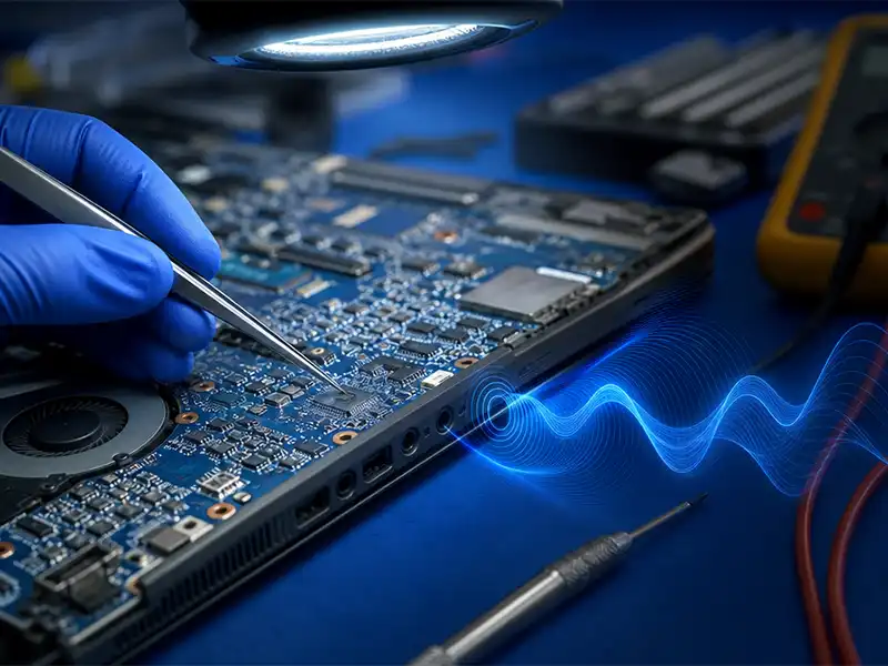 تعمیر کارت صدا لپ‌تاپ در نمایندگی msi