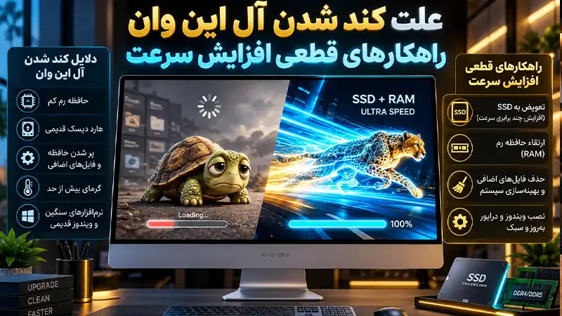 تعمیر کند شدن آل این وان  در تهران