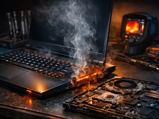 دلیل بوی سوختگی در لپتاپ